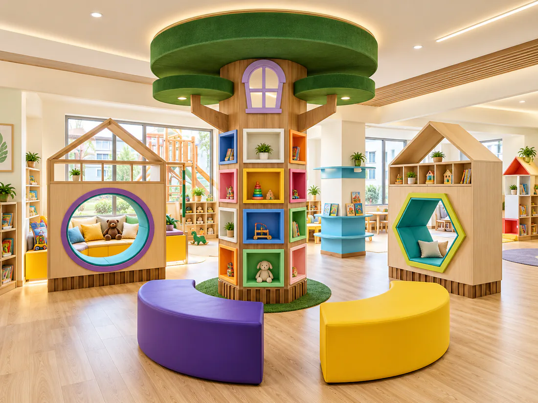 Escola Infantil — Redesenho do Pátio e Salas Sensoriais
